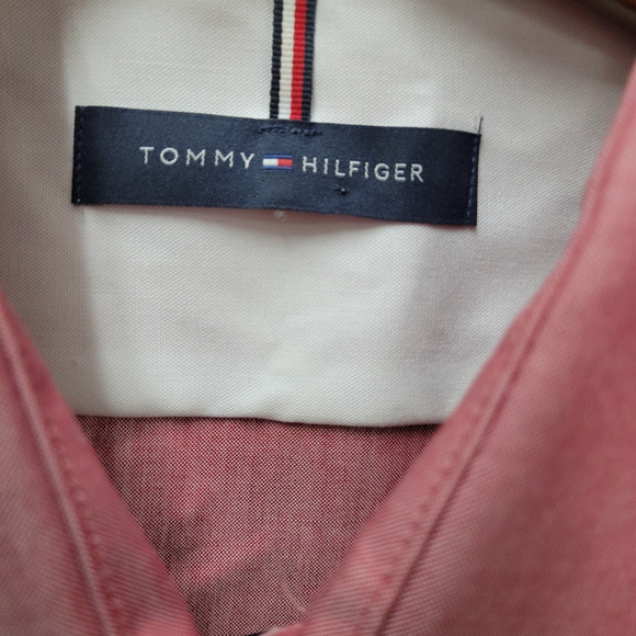 Tommy Hilfiger Men's Slim-Fit Non-Iron Long-Sleeves Shirt Size 16 32/33 - Picture 9 of 10